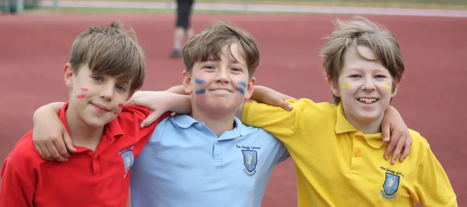 Senior School pupils from The Gregg School representing their Houses on Sports Day